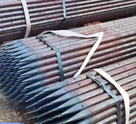 嘉兴超前小导管预埋钢管出尖打孔焊倒刺无缝焊管厂